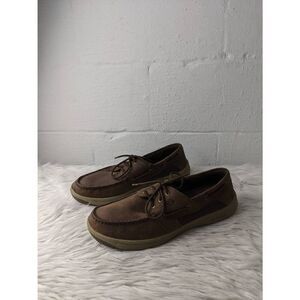 Sperry Top-Sider 2-Eye Boat Shoes Men’s Brown‎ Leather Sz 12